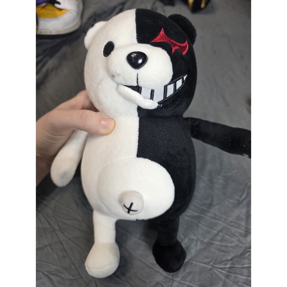 Danganronpa Monokuma Plush 8" Black White Bear Anime Stuffed Toy READ